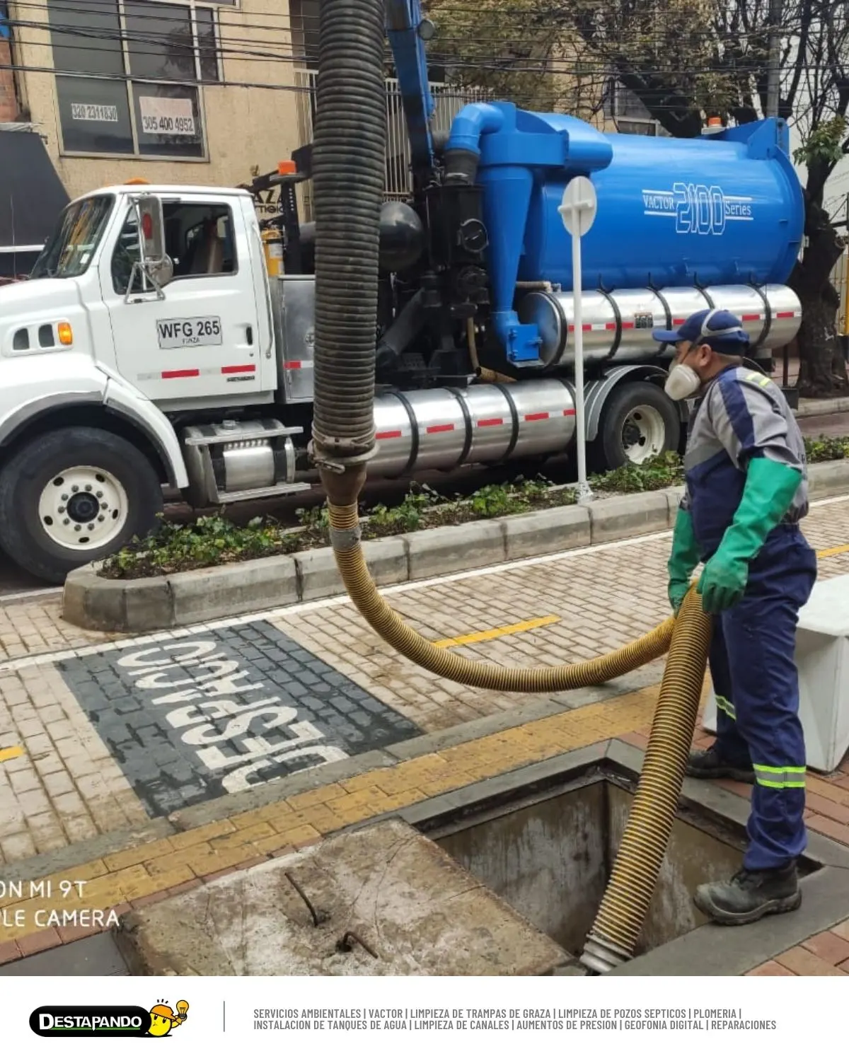 Extracción de residuos grasos en Bogotá - Proyecto 10